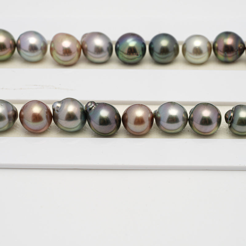 48pcs Multicolor 8-10mm - SB AAA/AA Quality Tahitian Pearl Necklace NL1530 A101