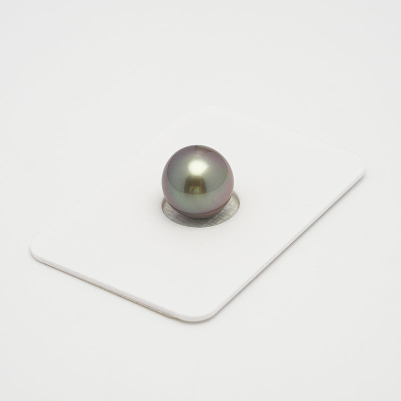 1pcs "High Luster" Green Cherry 11.5mm - SR AAA Quality Tahitian Pearl Single LP1958 A101