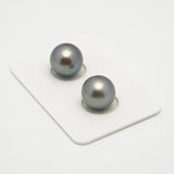 2pcs Light 11.3-11.6mm - SR/NR AAA/TOP Quality Tahitian Pearl Pair ER1549 A101