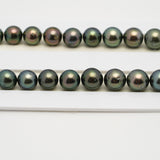 47pcs Green 8-11mm - SR AA/AAA Quality Tahitian Pearl Necklace NL1541 THMIX3