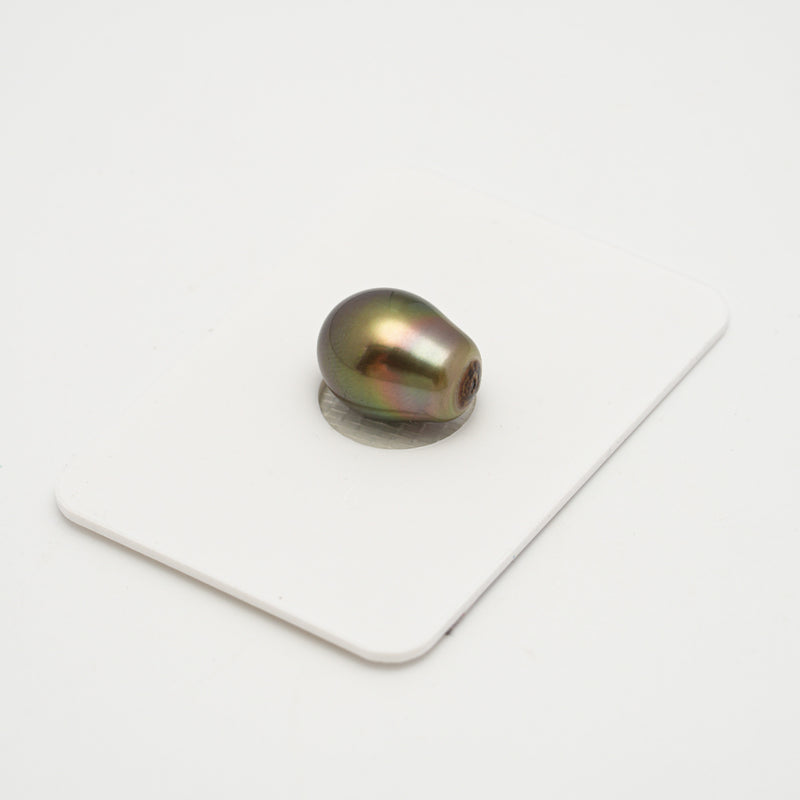 1pcs "High Luster" Green 10.3mm - SB AAA/AA Quality Tahitian Pearl Single LP1894