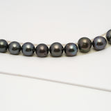 49pcs Dark 8-10mm - SR/NR AA/A Quality Tahitian Pearl Drilled Necklace NL1583 CMP4