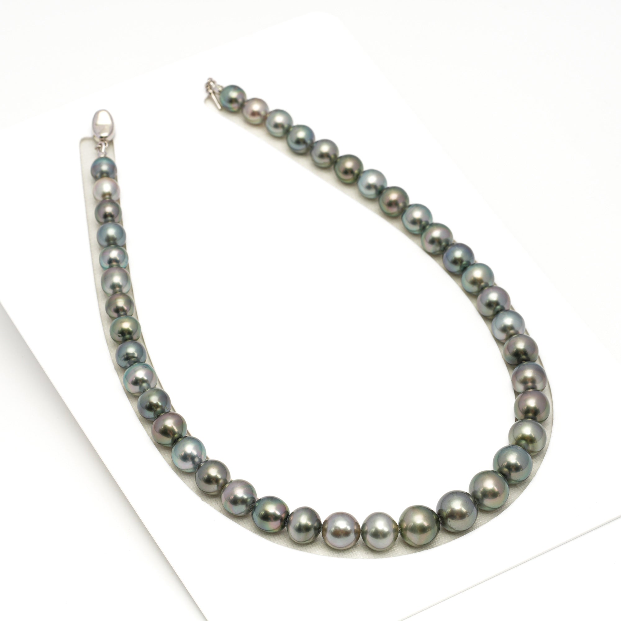 41pcs Multicolor 8-12mm - SR/NR AAA/AA Quality Tahitian Pearl Drilled Necklace NL1733 WF1