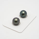 2pcs Light 11.2mm - SR AAA Quality Tahitian Pearl Pair ER1489