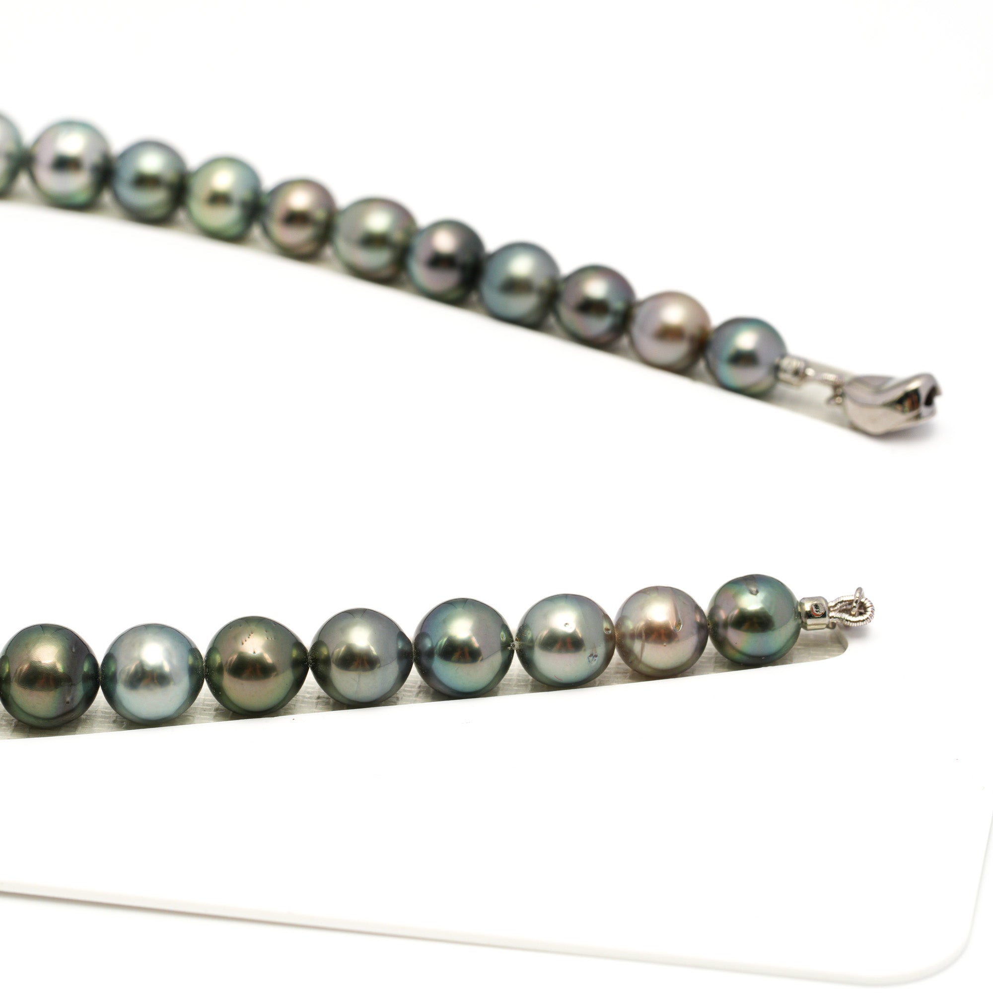 41pcs Multicolor 8-12mm - SR/NR AAA/AA Quality Tahitian Pearl Drilled Necklace NL1733 WF1