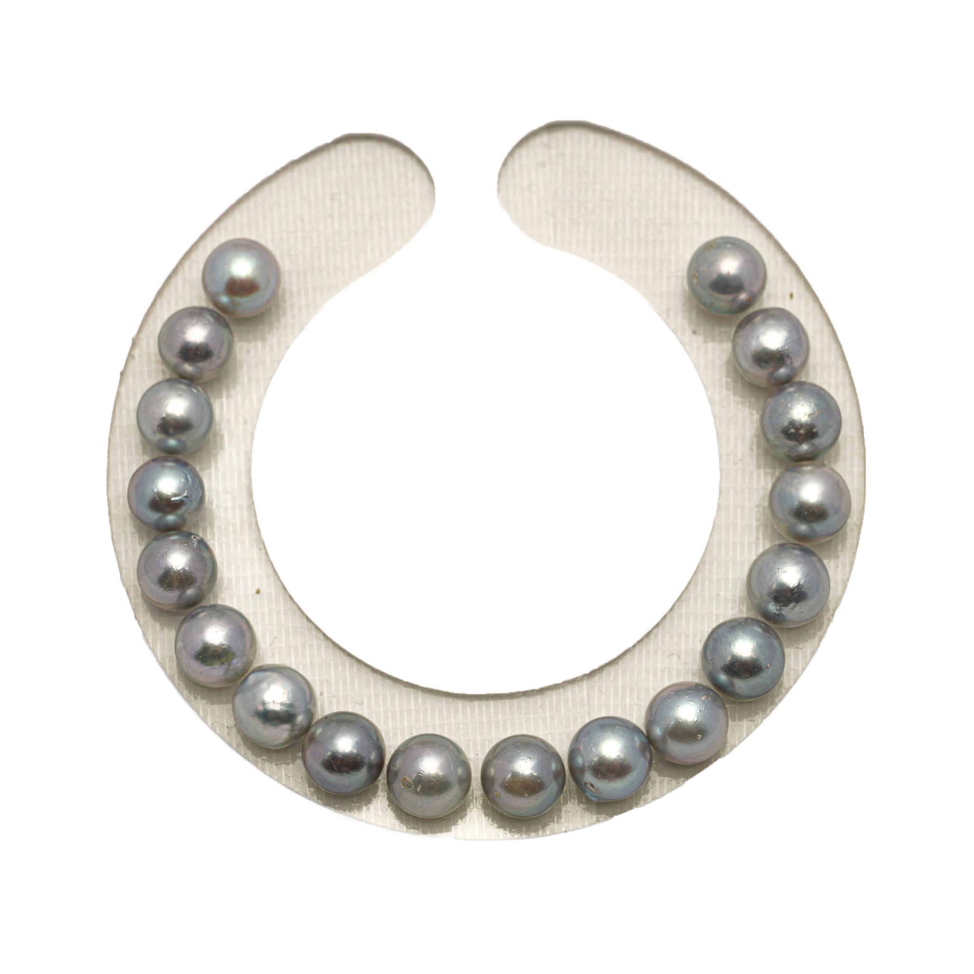 18pcs Akoya Pearl "High Luster" Silver Mix 7.3-7.9mm - SR/NR AA/A Quality Bracelet AKBR2426 CMA1