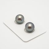 2pcs Light 11.3-11.6mm - SR/NR AAA/TOP Quality Tahitian Pearl Pair ER1549 A101