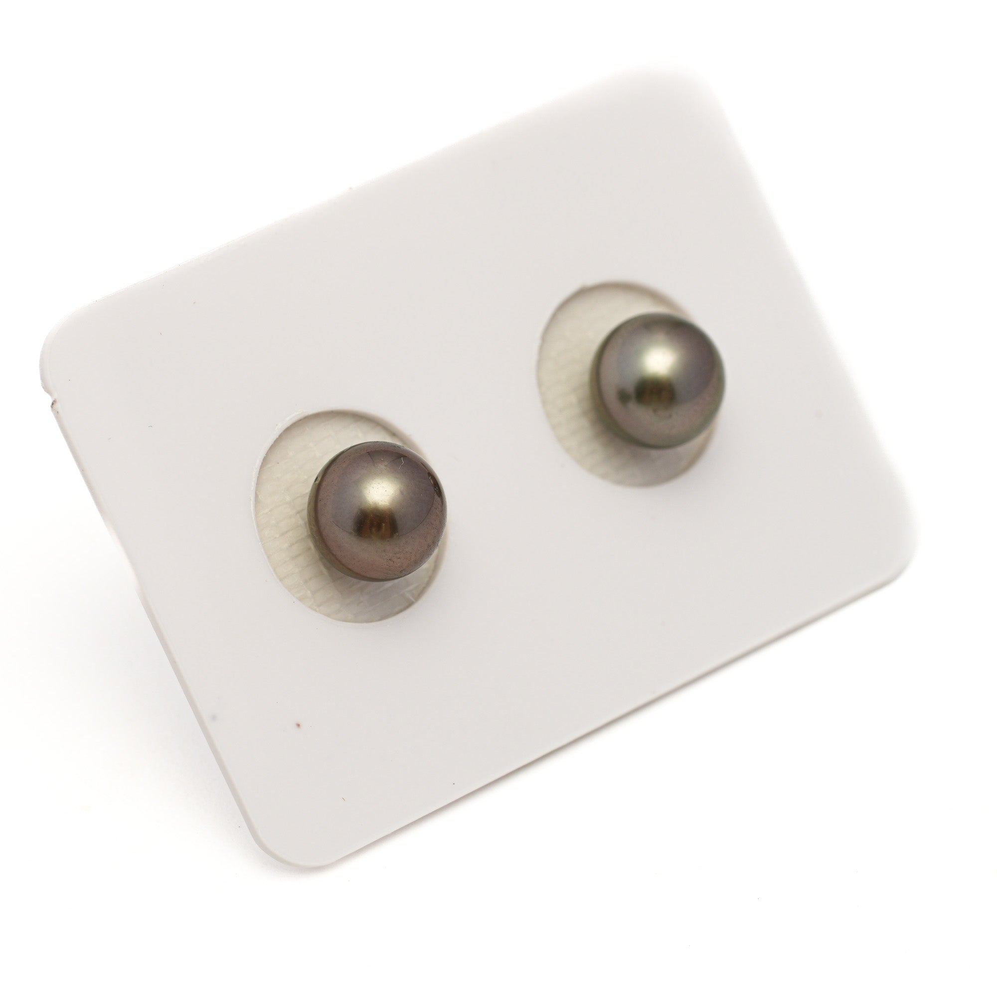 2pcs Light 7.8mm - RSR AAA Quality Tahitian Pearl Pair ER1787 NG19