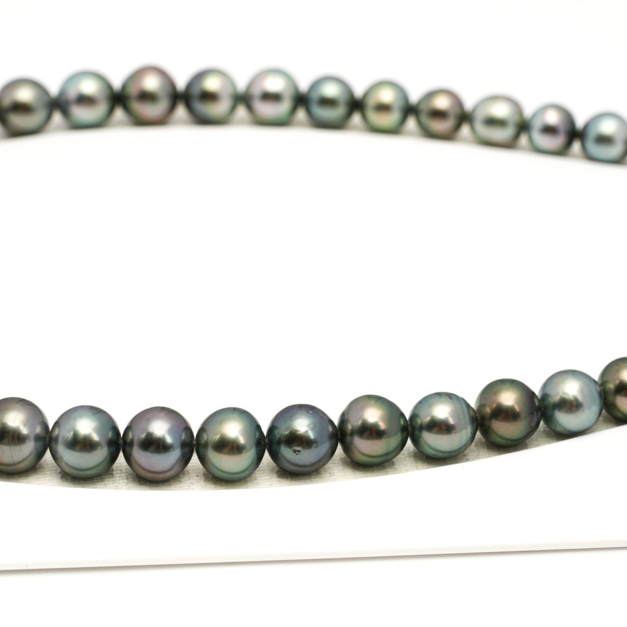 41pcs Multicolor 8-12mm - SR/NR AAA/AA Quality Tahitian Pearl Drilled Necklace NL1733 WF1