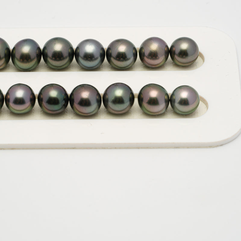 41pcs Multicolor 8-10mm - OV AAA/TOP Quality Tahitian Pearl Necklace NL1520