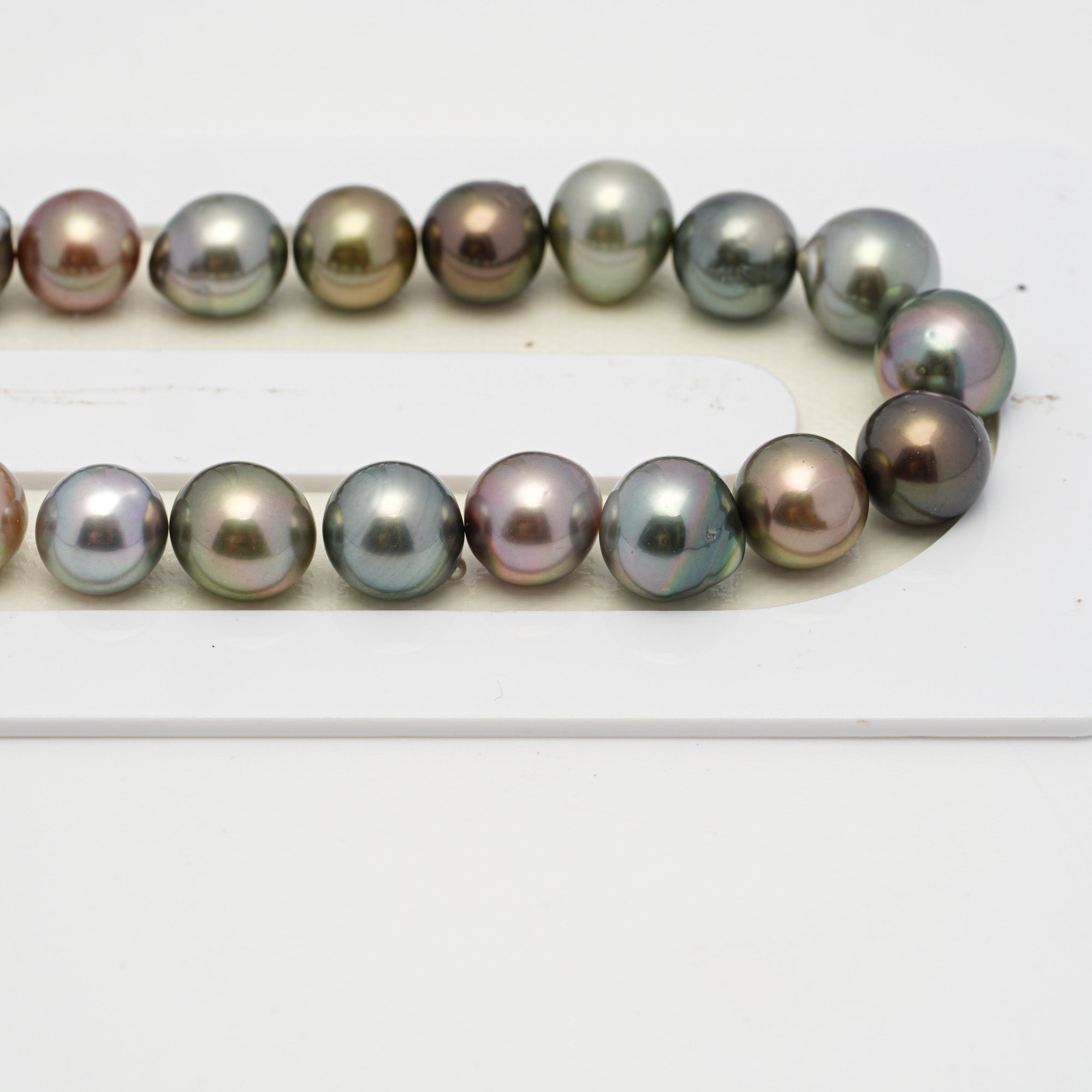 48pcs Multicolor 8-10mm - SB AAA/AA Quality Tahitian Pearl Necklace NL1530 A101