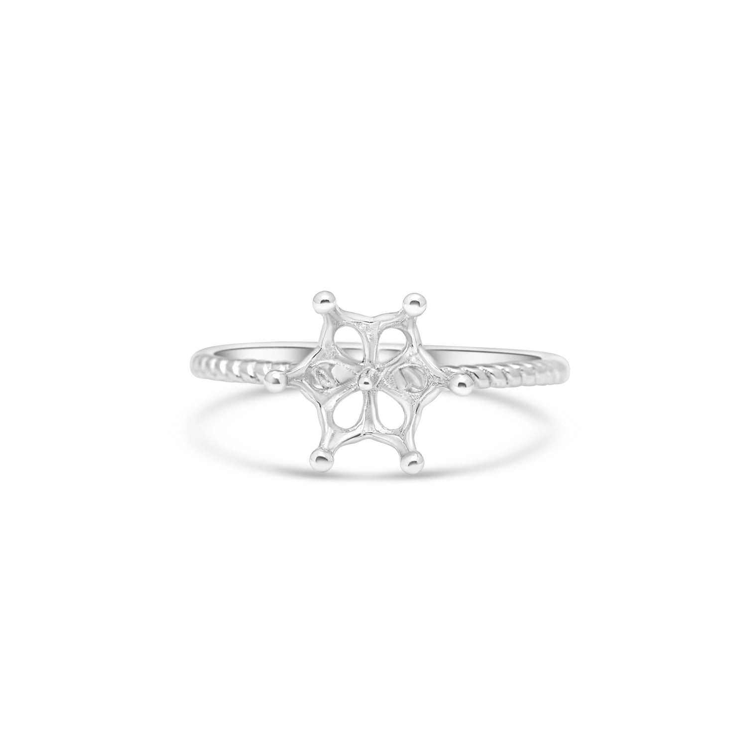 Adjustable Ring 925 Silver for pearl SC404