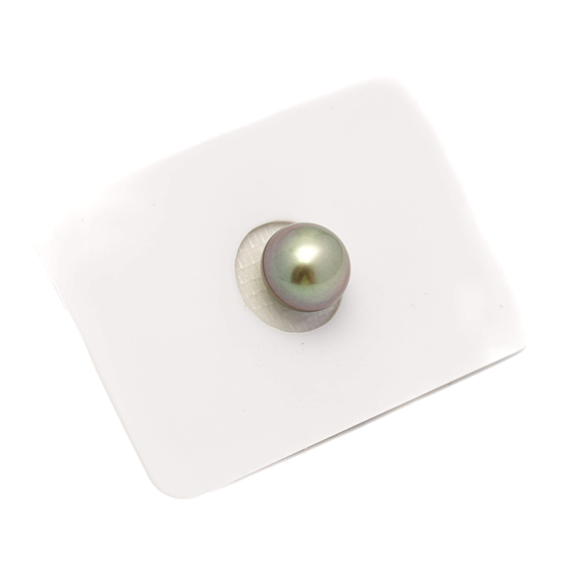 1pcs "High Luster" Olive Green 9.4mm - RSR AAA Quality Tahitian Pearl Single LP2382 OR13