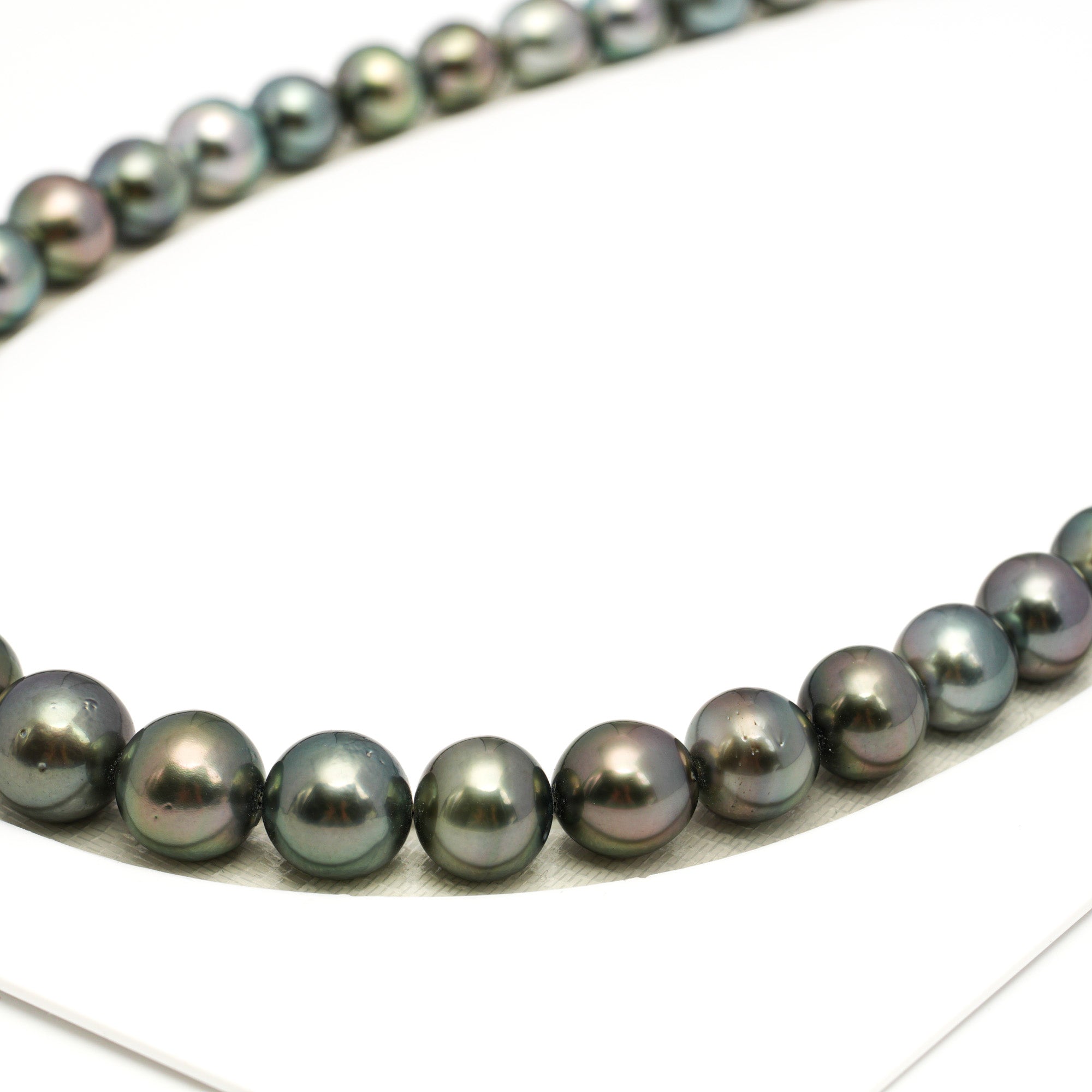 41pcs Multicolor 8-12mm - SR/NR AAA/AA Quality Tahitian Pearl Drilled Necklace NL1733 WF1