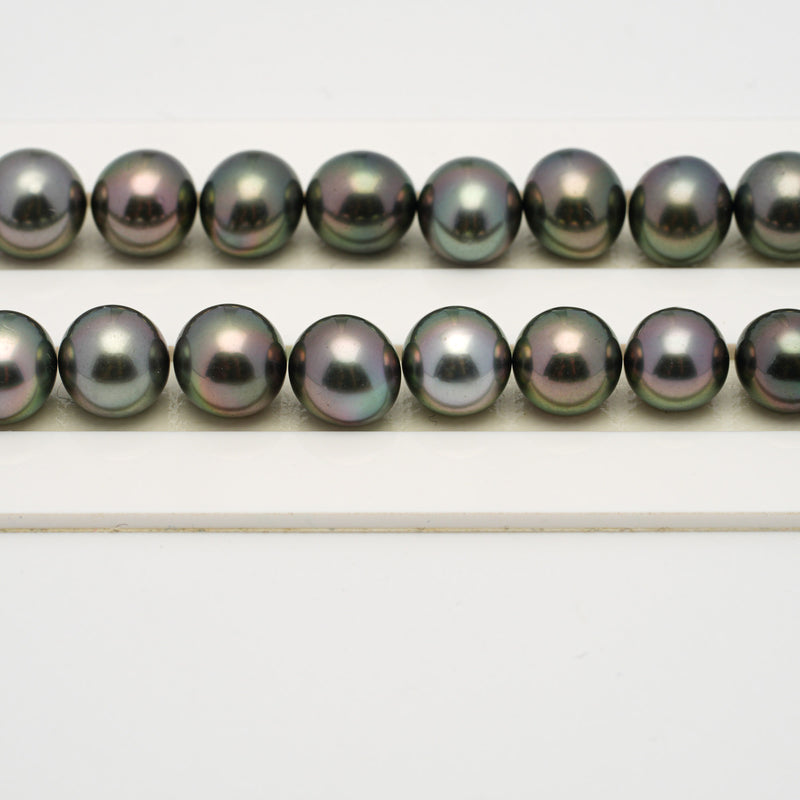 41pcs Multicolor 8-10mm - OV AAA/TOP Quality Tahitian Pearl Necklace NL1520