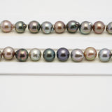 48pcs Multicolor 8-10mm - SB AAA/AA Quality Tahitian Pearl Necklace NL1530 A101