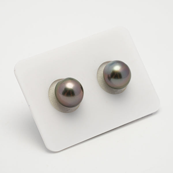 2pcs Cherry 10mm - OV AAA/AA Quality Tahitian Pearl Pair ER1569 OR10