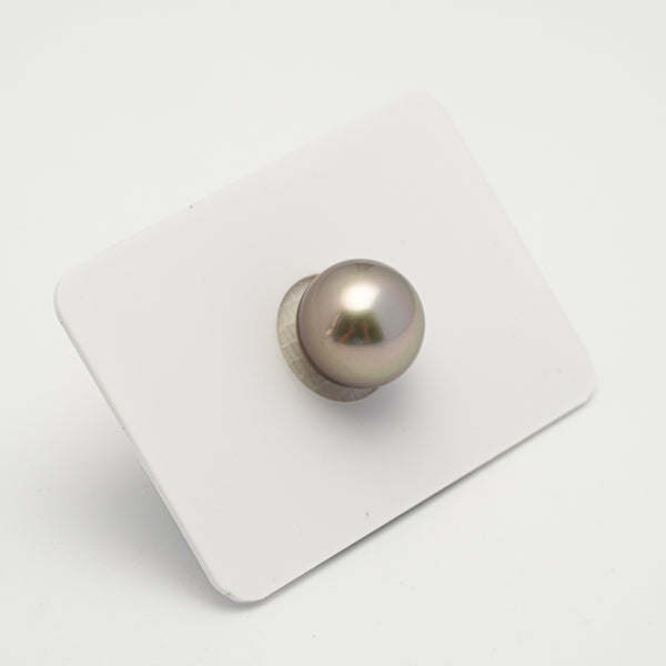 1pcs "High Luster" Light Brown 11.7mm - SB AAA Quality Tahitian Pearl Single LP2112 OR10