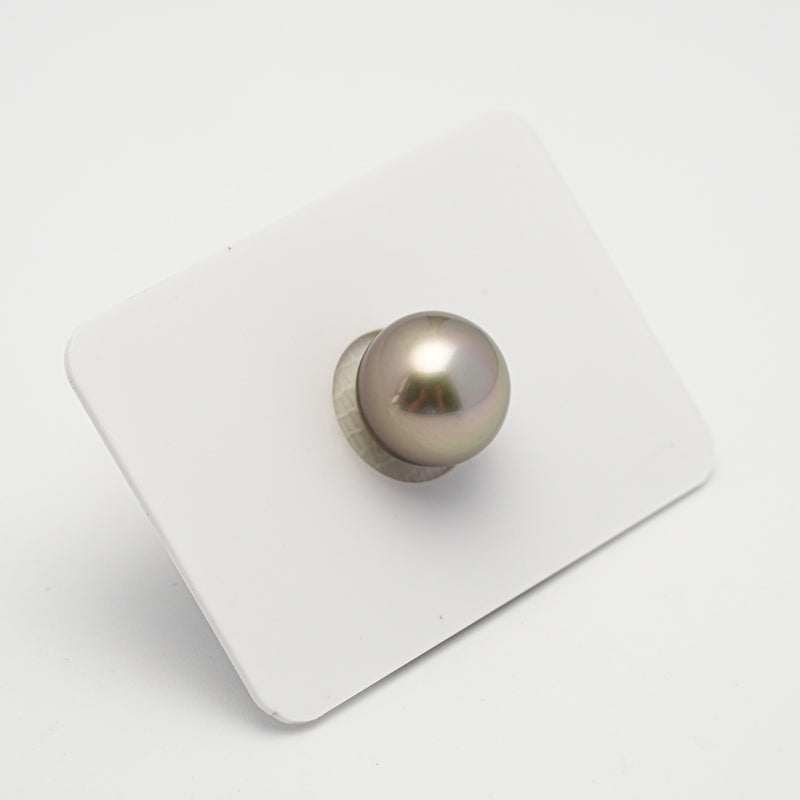 1pcs "High Luster" Light Brown 11.7mm - SB AAA Quality Tahitian Pearl Single LP2112 OR10