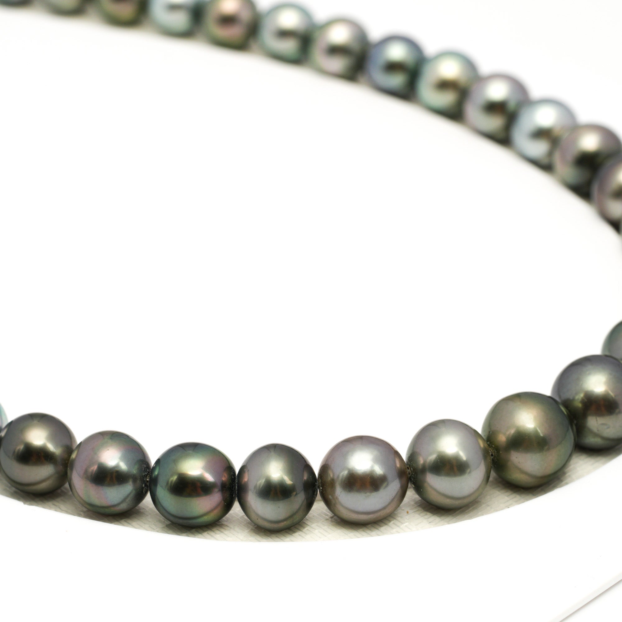 41pcs Multicolor 8-12mm - SR/NR AAA/AA Quality Tahitian Pearl Drilled Necklace NL1733 WF1
