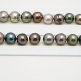 45pcs "High Luster" Multicolor 8-10mm - SB AAA Quality Tahitian Pearl Necklace NL1502 THMIX2.6