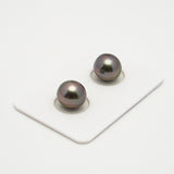 2pcs Cherry 10mm - OV AAA/AA Quality Tahitian Pearl Pair ER1569 OR10