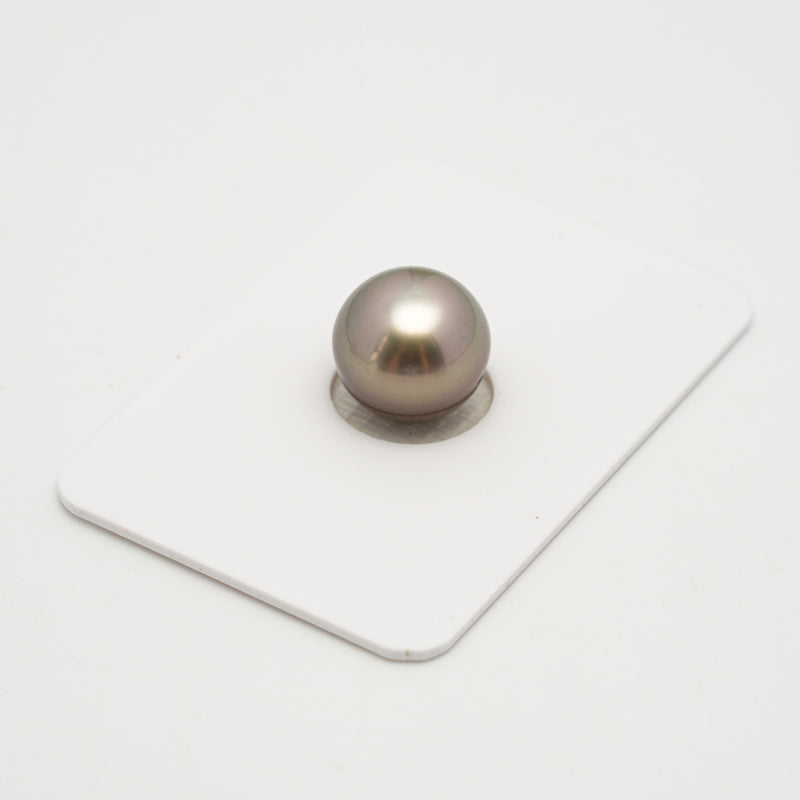 1pcs "High Luster" Light Brown 11.7mm - SB AAA Quality Tahitian Pearl Single LP2112 OR10