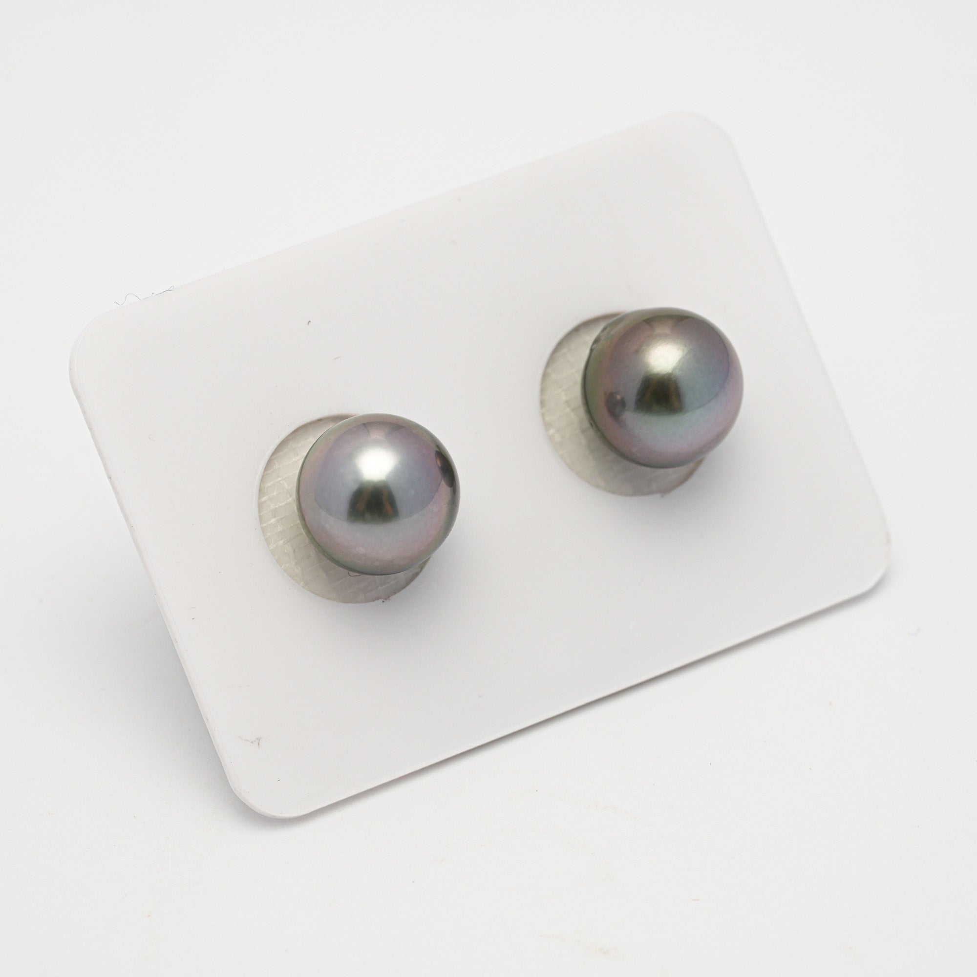 2pcs Cherry 10.4mm - NR AAA/AA Quality Tahitian Pearl Pair ER1608 OR11