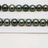 46pcs Blue Green 8-11mm - RSR AA/AAA Quality Tahitian Pearl Necklace NL1542 THMIX3