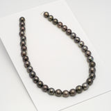 37pcs Dark Mix 11-13mm - RSR A/AA Quality Tahitian Pearl Necklace NL1632 THMIX3