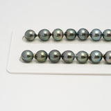 44pcs Light Green 8-11mm - SB AAA/AA Quality Tahitian Pearl Necklace NL1644 HL3