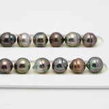 41pcs Multicolor 8-10mm - CL AAA Quality Tahitian Pearl Necklace NL1255 OR7