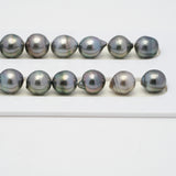 43pcs "High Luster" Multicolor 8-10mm - SB AAA Quality Tahitian Pearl Necklace NL1409