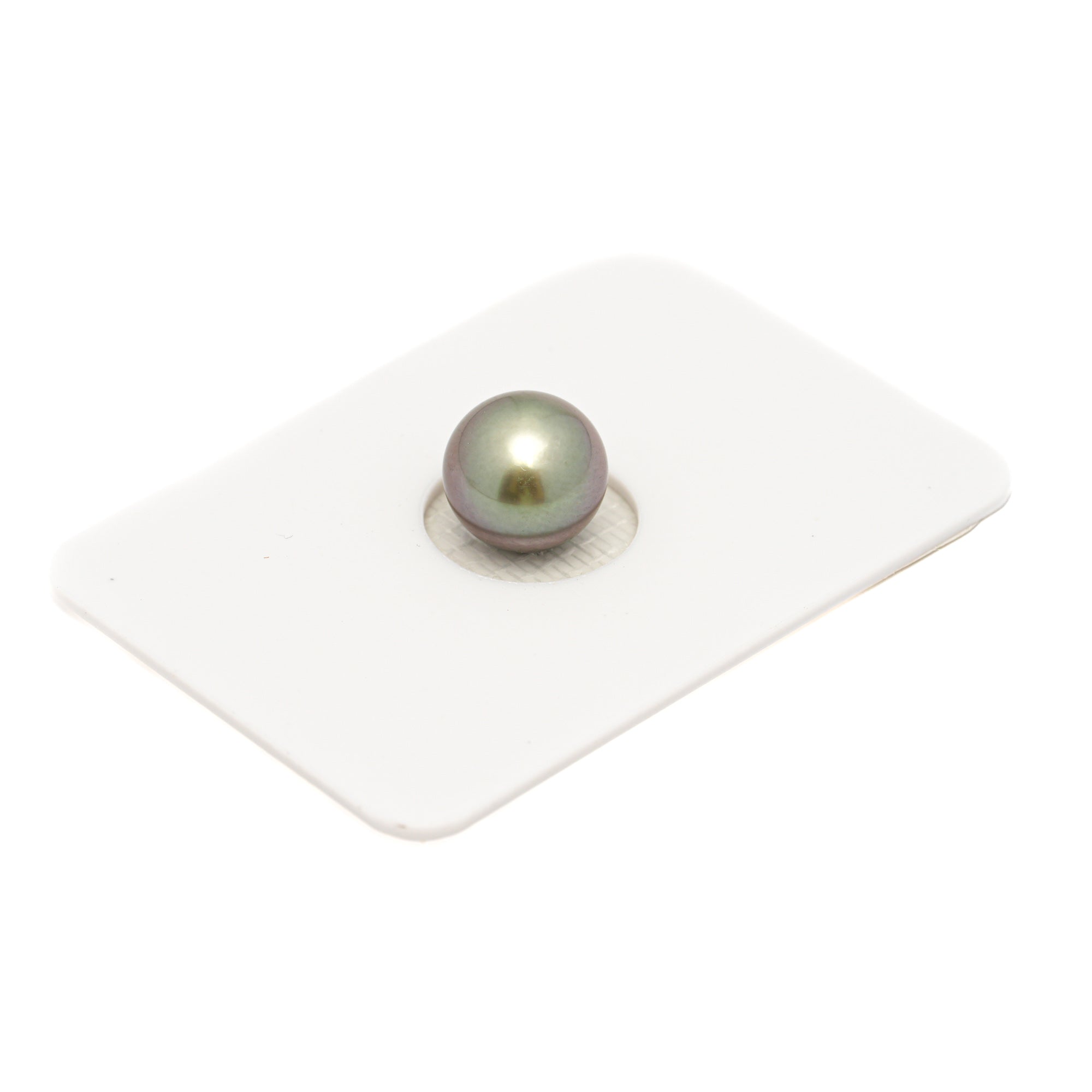 1pcs "High Luster" Olive Green 9.4mm - RSR AAA Quality Tahitian Pearl Single LP2382 OR13