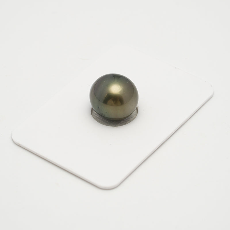 1pcs Olive Green 12.3mm - SB AA/AAA Quality Tahitian Pearl Single LP2027 OR7