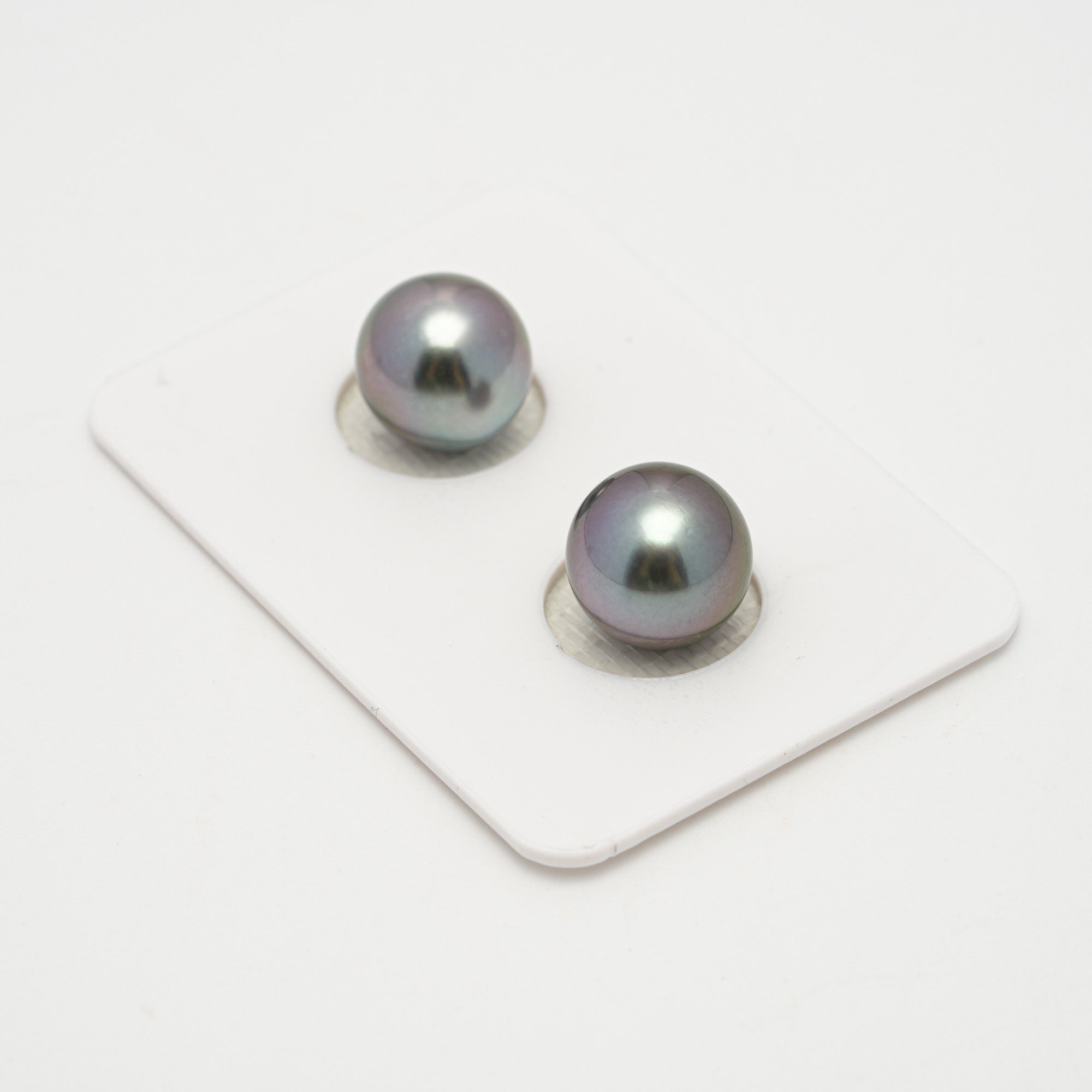 2pcs Cherry 10.4mm - NR AAA/AA Quality Tahitian Pearl Pair ER1608 OR11