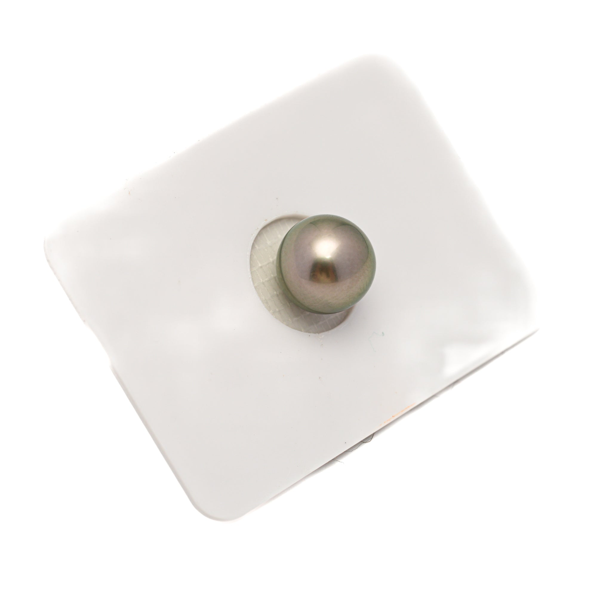 1pcs Silver Green 9.8mm - RSR AAA Quality Tahitian Pearl Single LP2376 OR13