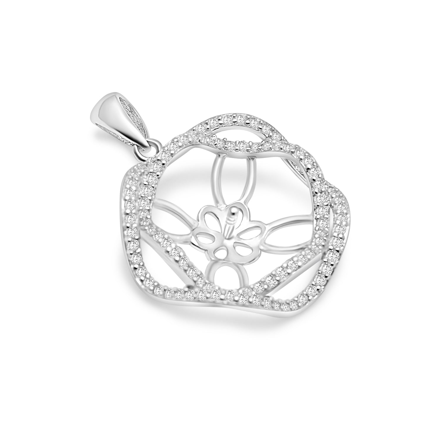 Pendant Clasps 925 Silver for pearl  SC292