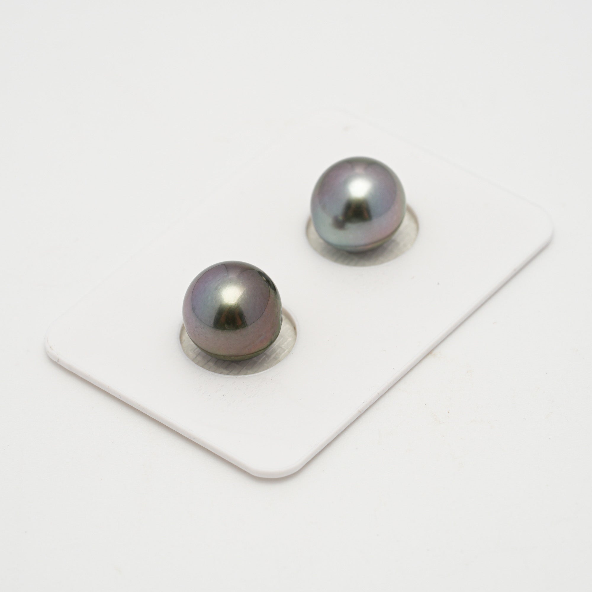 2pcs Cherry 10.4mm - NR AAA/AA Quality Tahitian Pearl Pair ER1608 OR11