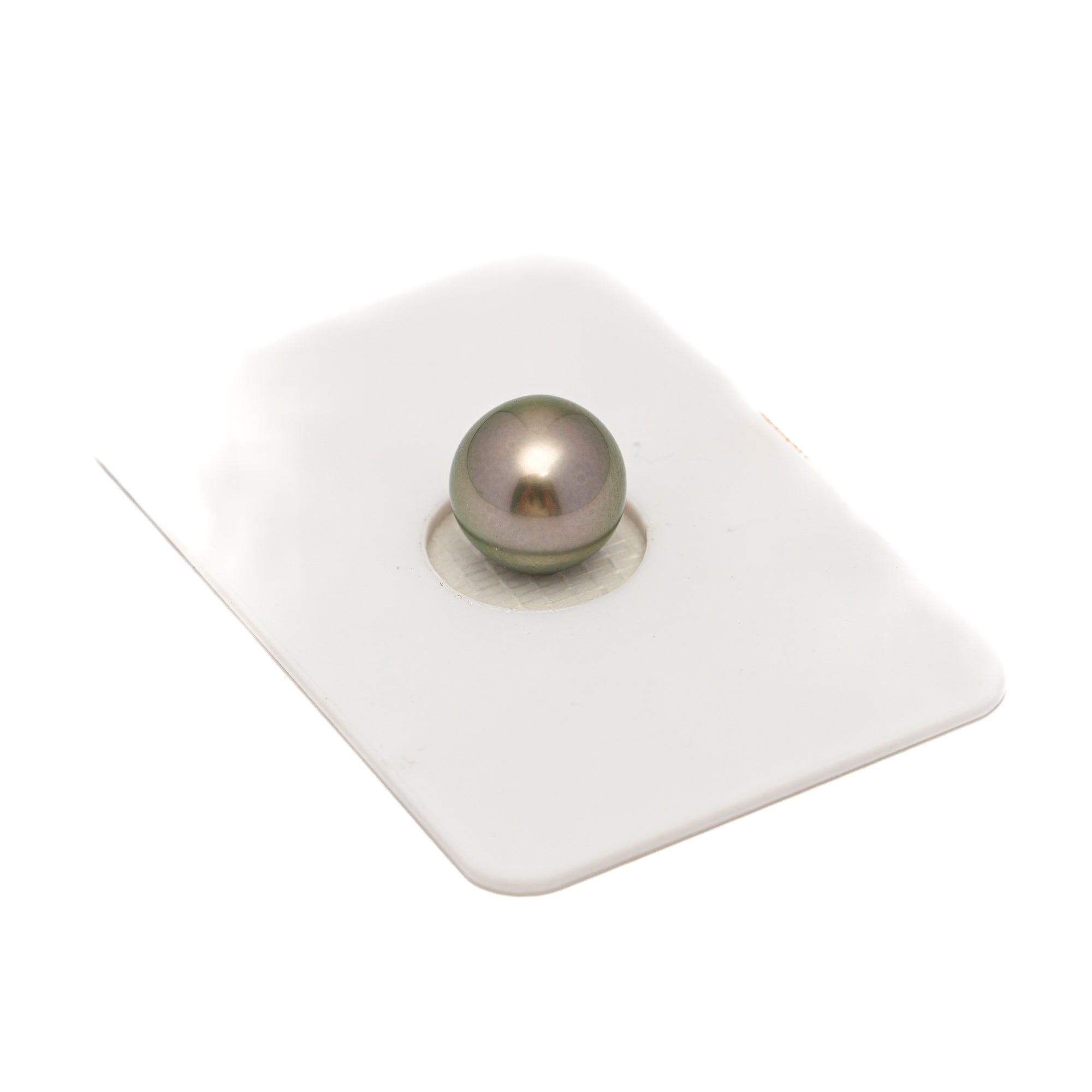 1pcs Silver Green 9.8mm - RSR AAA Quality Tahitian Pearl Single LP2376 OR13