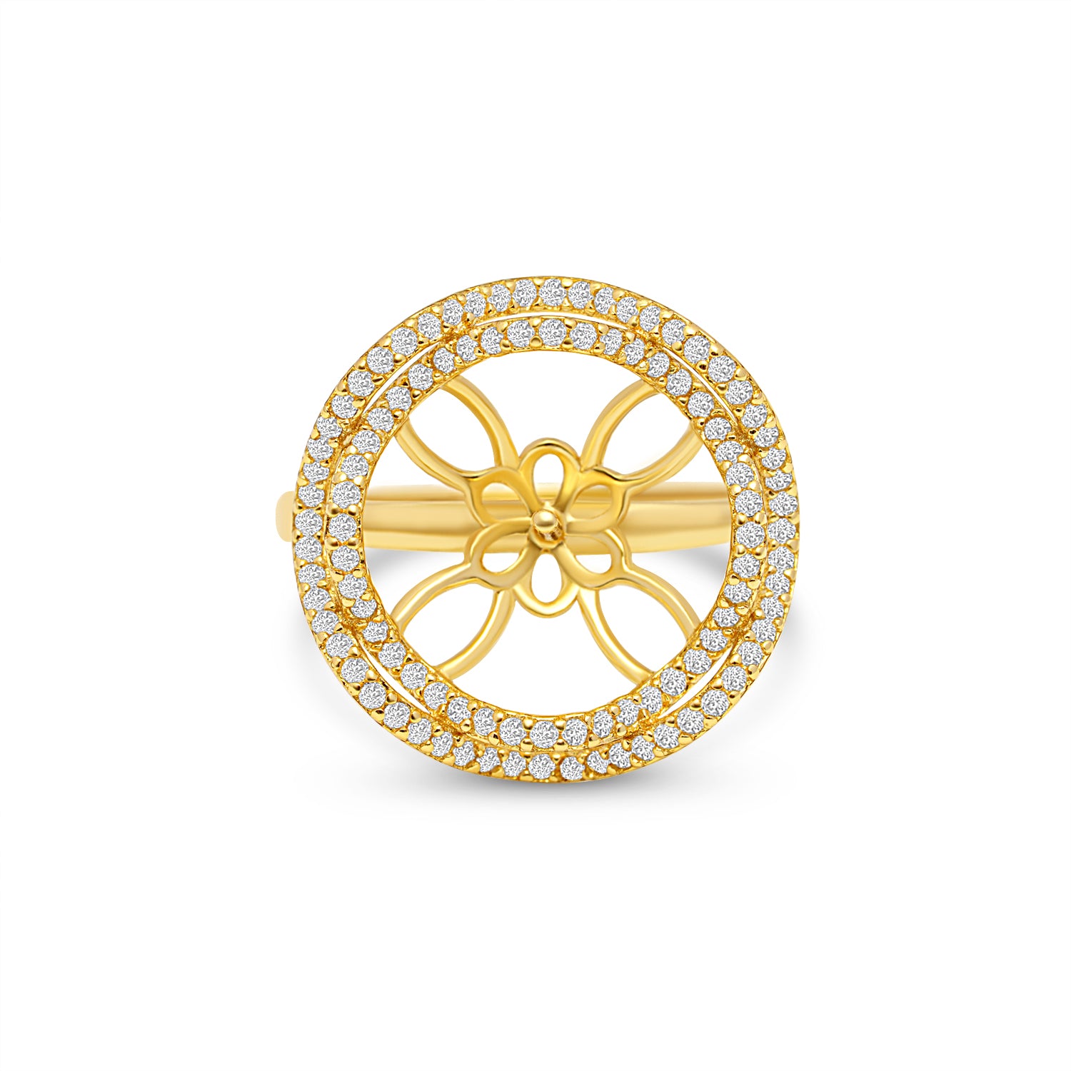 Adjustable Ring 925 Silver for pearl SC405G