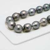 43pcs "High Luster" Multicolor 8-10mm - SB AAA Quality Tahitian Pearl Necklace NL1409