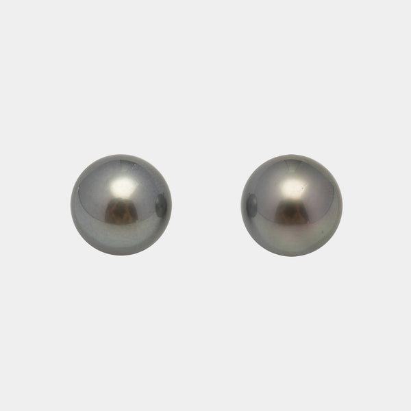 2pcs Gray 12mm - SR/NR AAA/AA Quality Tahitian Pearl Pair ER1551 A101