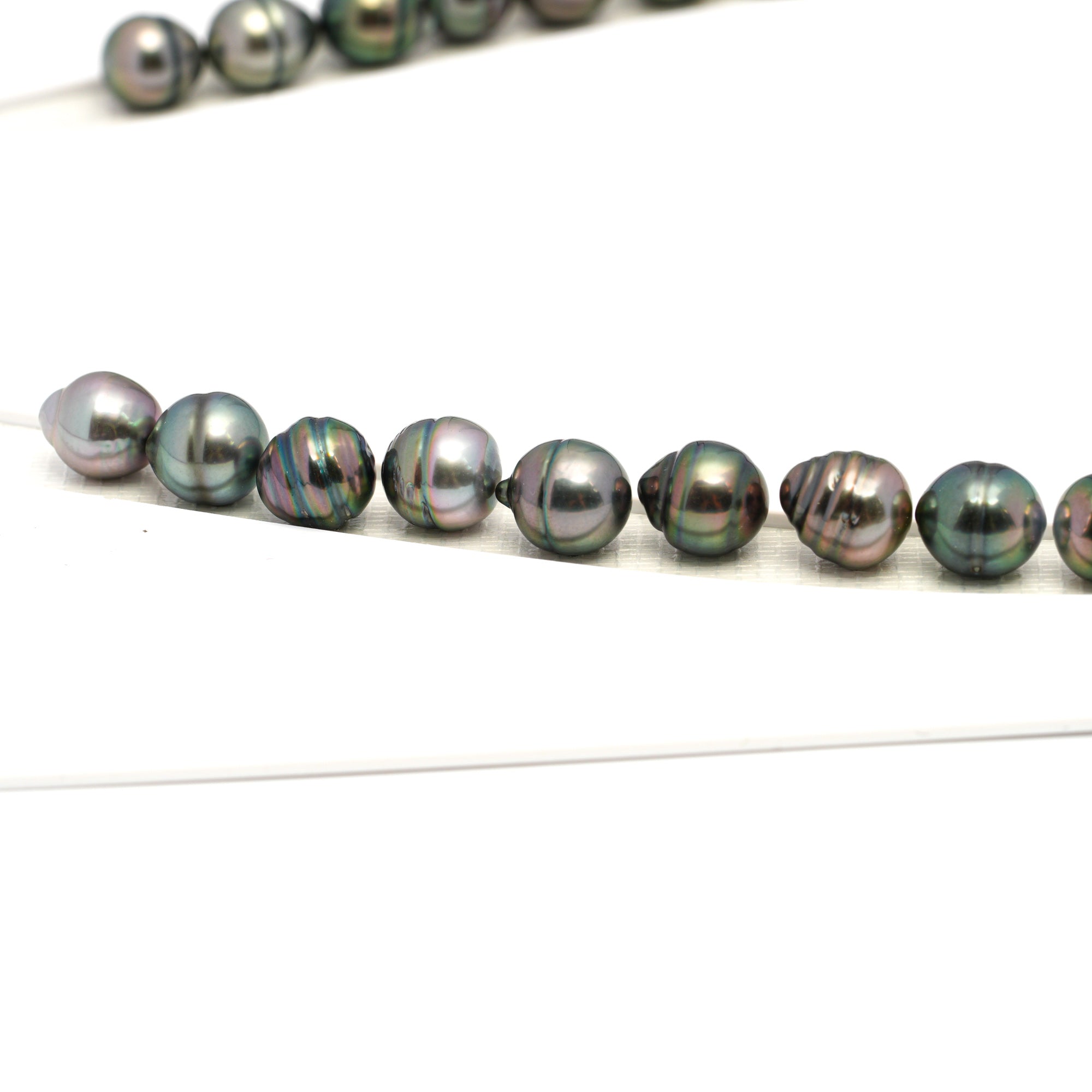 36pcs Multicolor 8-10mm - CL AAA Quality Tahitian Pearl Necklace NL1648