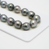 43pcs "High Luster" Multicolor 8-10mm - SB AAA Quality Tahitian Pearl Necklace NL1409