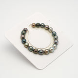 19pcs Multicolor 8-9mm - SB AAA Quality Tahitian Pearl Bracelet BR2200 HL3