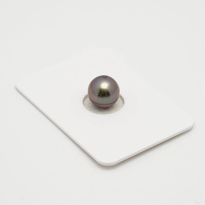 1pcs "High Luster" Cherry 9.5mm - SB AAA Quality Tahitian Pearl Single LP2113 OR10