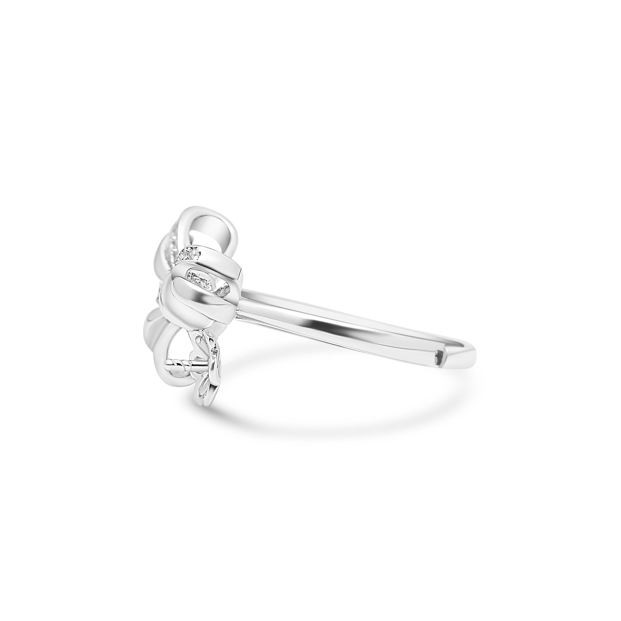 Adjustable Ring 925 Silver for pearl SC491