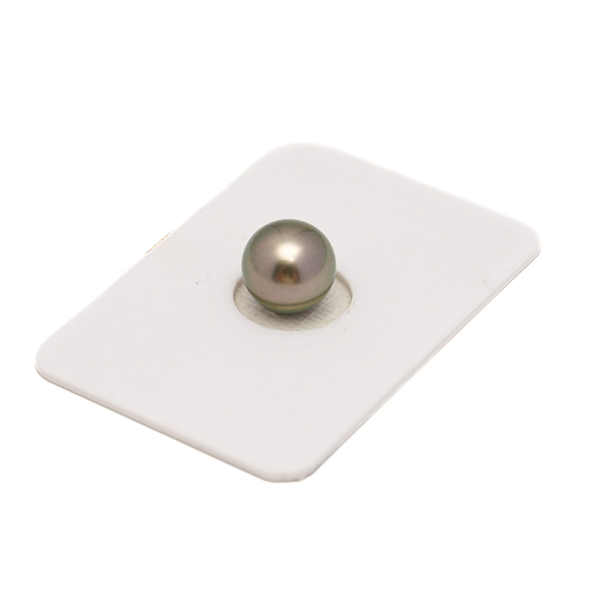 1pcs Silver Green 9.8mm - RSR AAA Quality Tahitian Pearl Single LP2376 OR13