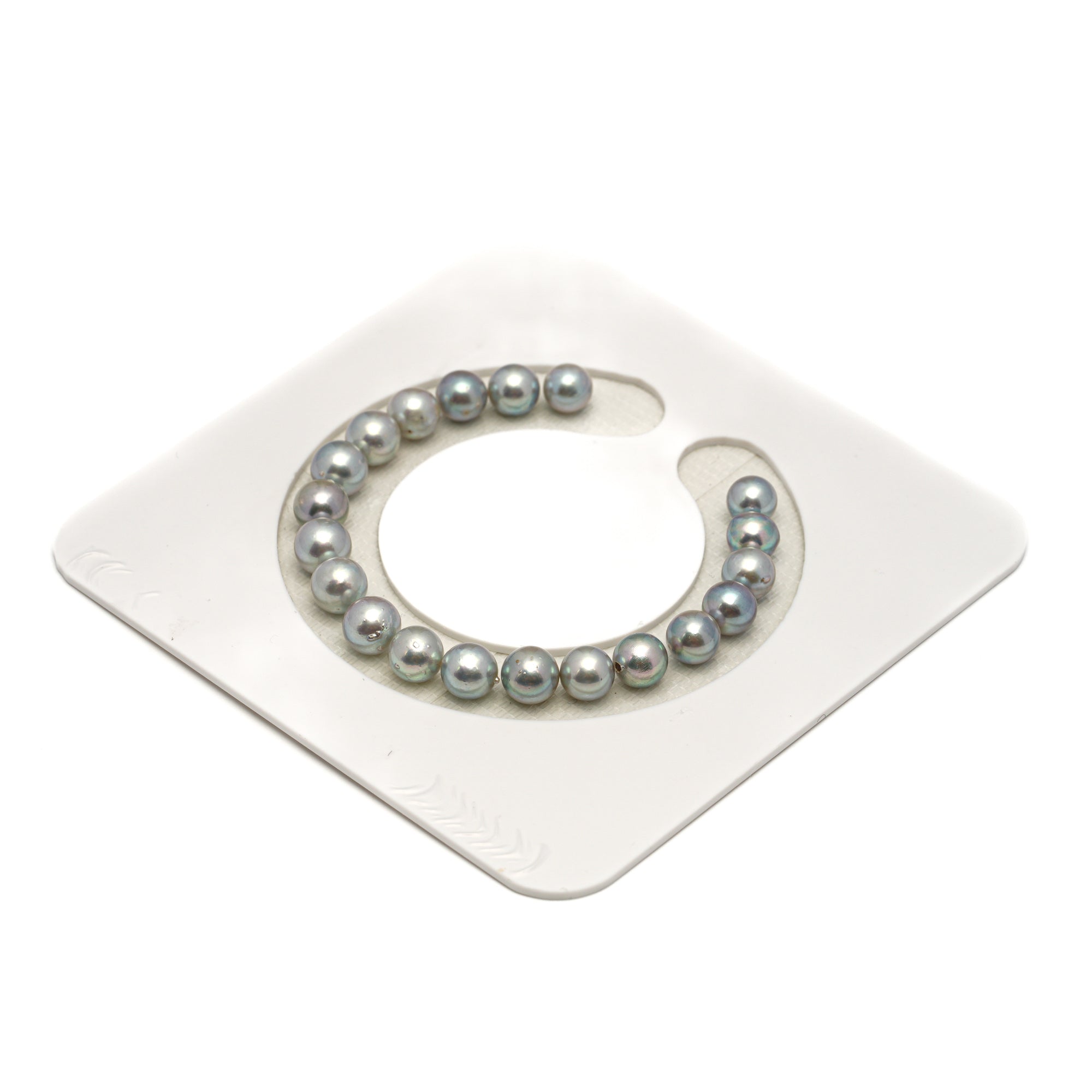 20pcs Akoya Pearl "High Luster" Silver Mix 7-7.9mm - SR/NR AA/A Quality Bracelet AKBR2427 CMA1